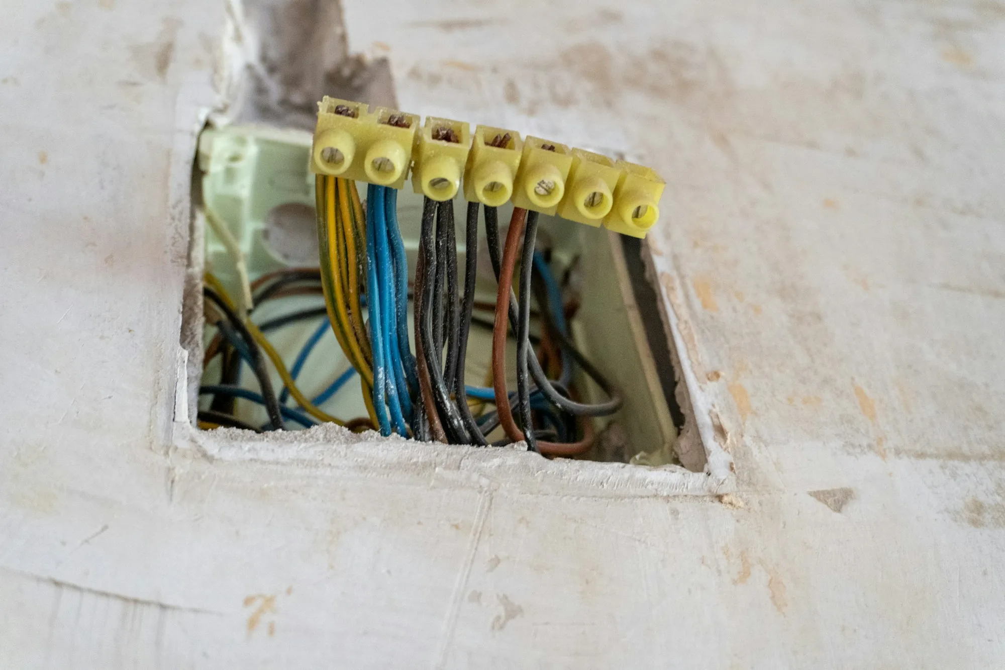 Circuit conductors terminated into numbered terminal blocks